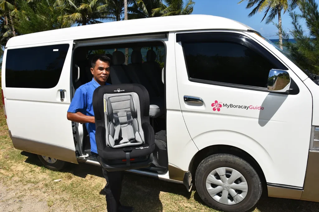 Child Safety Seats in My Boracay Guide Van