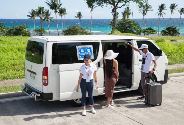 Guest Boarding the My Boracay Van