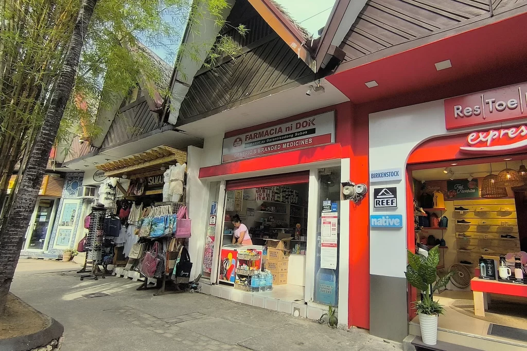 Local pharmacy at DMall Boracay alley