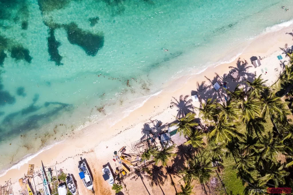 Aerial view of Ilig Iligan Beach