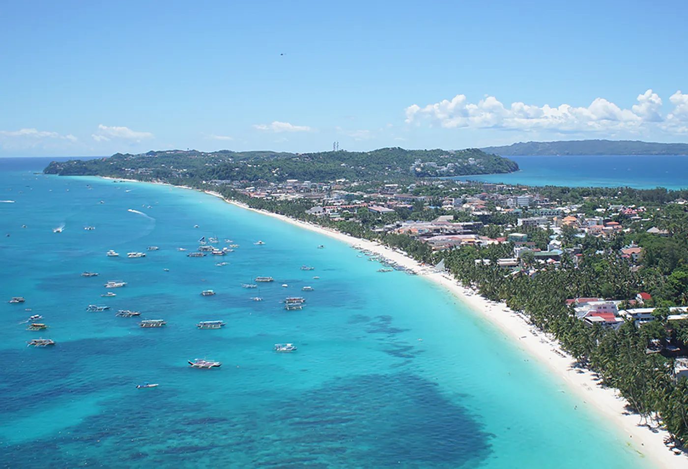 Boracay island from the air
