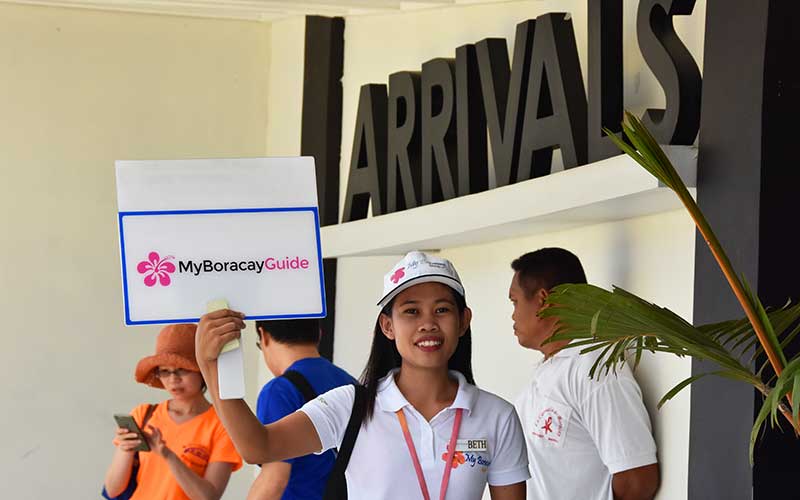 MyBoracayGuide welcome coordinator at the airport